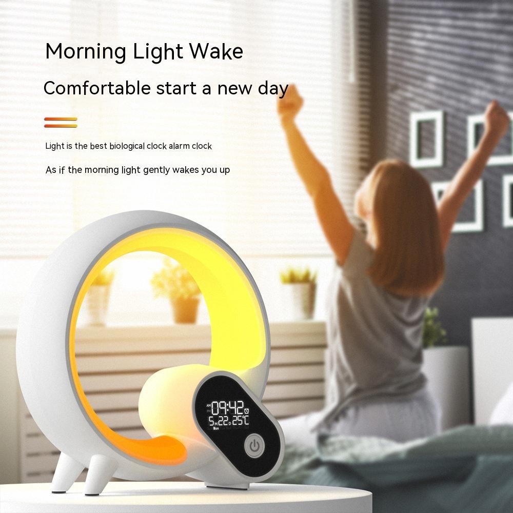 Creative Q Colourful Atmosphere Light Alarm Clock Bluetooth