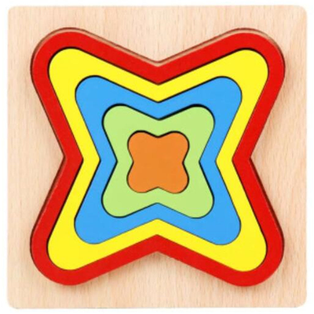 Wooden Clock Toy and Puzzle Toy