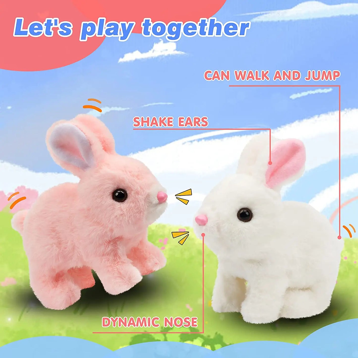 Cute Interactive Electronic Pet Rabbit Toy – Sound