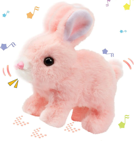 Cute Interactive Electronic Pet Rabbit Toy – Sound and Action Features for Fun Playtime Perfect Gift for Kids Desktop ornaments