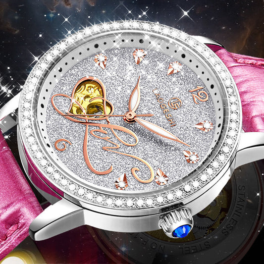 Women's Gold Plated Automatic Mechanical Watch