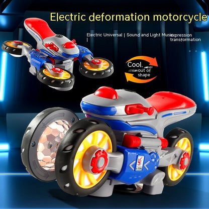 Kid's Motorcycle Stunt Rotating Universal Car Light Music Toy