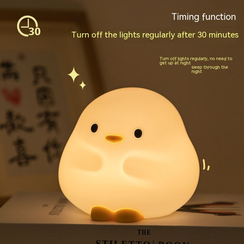 Cute Duck LED Cartoon USB Rechargeable Touch Sensor Lamp