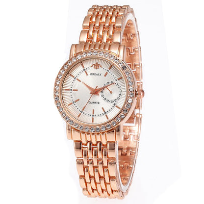 Men's - Women's Fashion Luxury Diamond Lovers Analog Watch