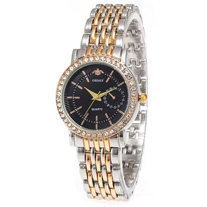 Men's - Women's Fashion Luxury Diamond Lovers Analog Watch