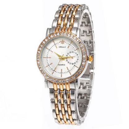 Men's - Women's Fashion Luxury Diamond Lovers Analog Watch