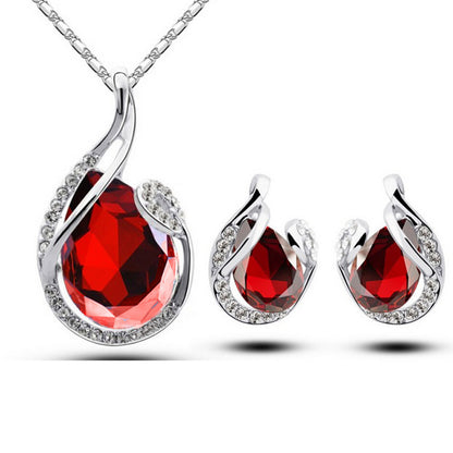 3 Pcs Beautiful Crystal Jewelry Set