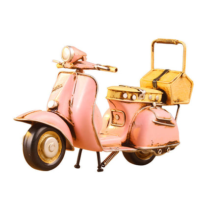 Tin Vespa Motorbike Home Decoration Ornament