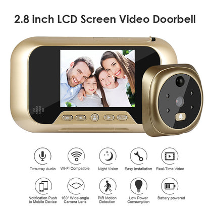 2.8 Inch Night Vision Camera Video Intelligent Doorbell