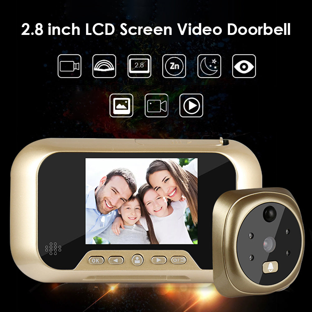 2.8 Inch Night Vision Camera Video Intelligent Doorbell
