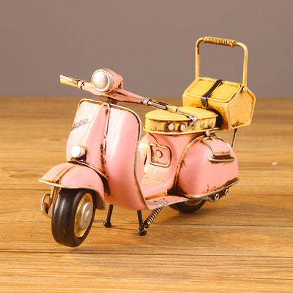 Tin Vespa Motorbike Home Decoration Ornament