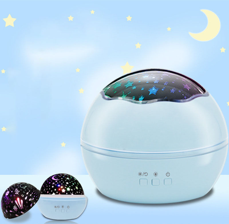 Rotating Starry Sky Projection USB Night Light