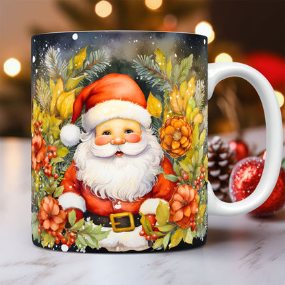 Christmas Theme Ceramic 3D Santa Claus Coffee Cups