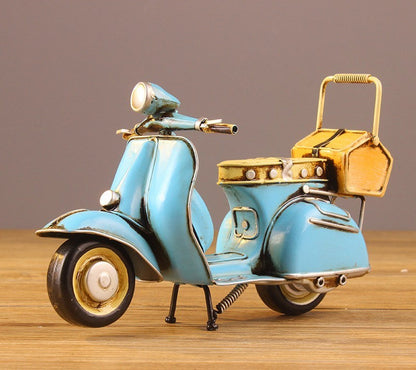 Tin Vespa Motorbike Home Decoration Ornament