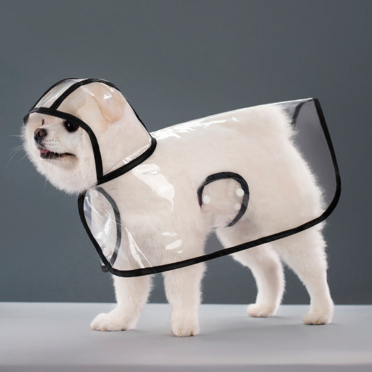 Pet Supplies Dog Transparent Plastic Raincoat