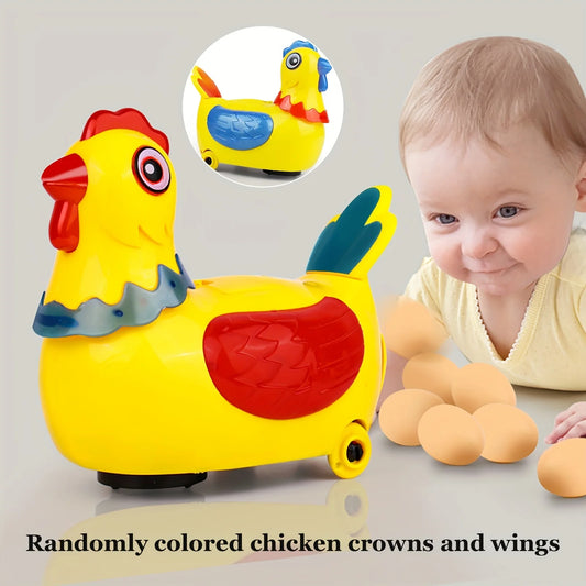 Laying Egg Chicken Sound Music Talking Walking Toy