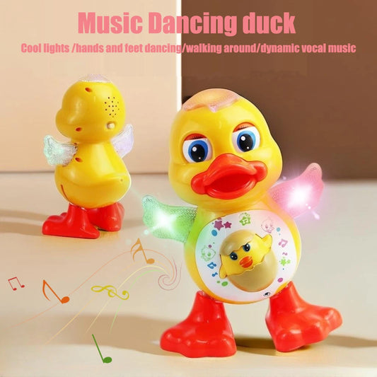 Dancing Duck Funny Blink Eyes Flashing Light Educational Toy